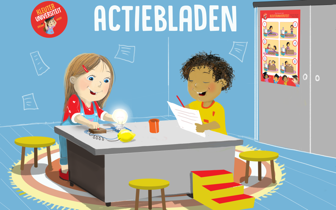 Kleuteruniversiteit – Illustratie voor actiebladen