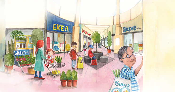 Naar de winkel – Winkelcentrum