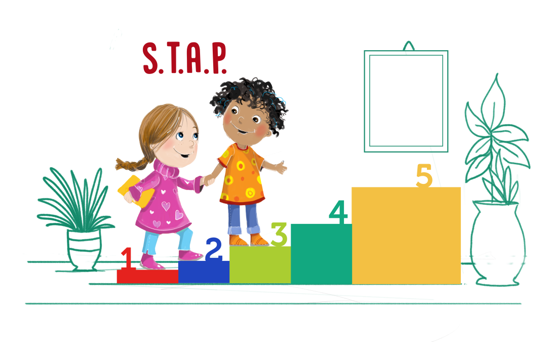 Kleuteruniversiteit – Illustratie Stap project