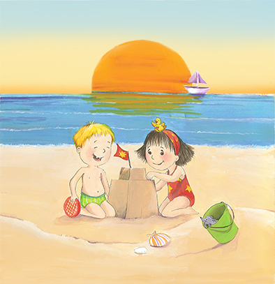 De zon, aarde en maan – De zon