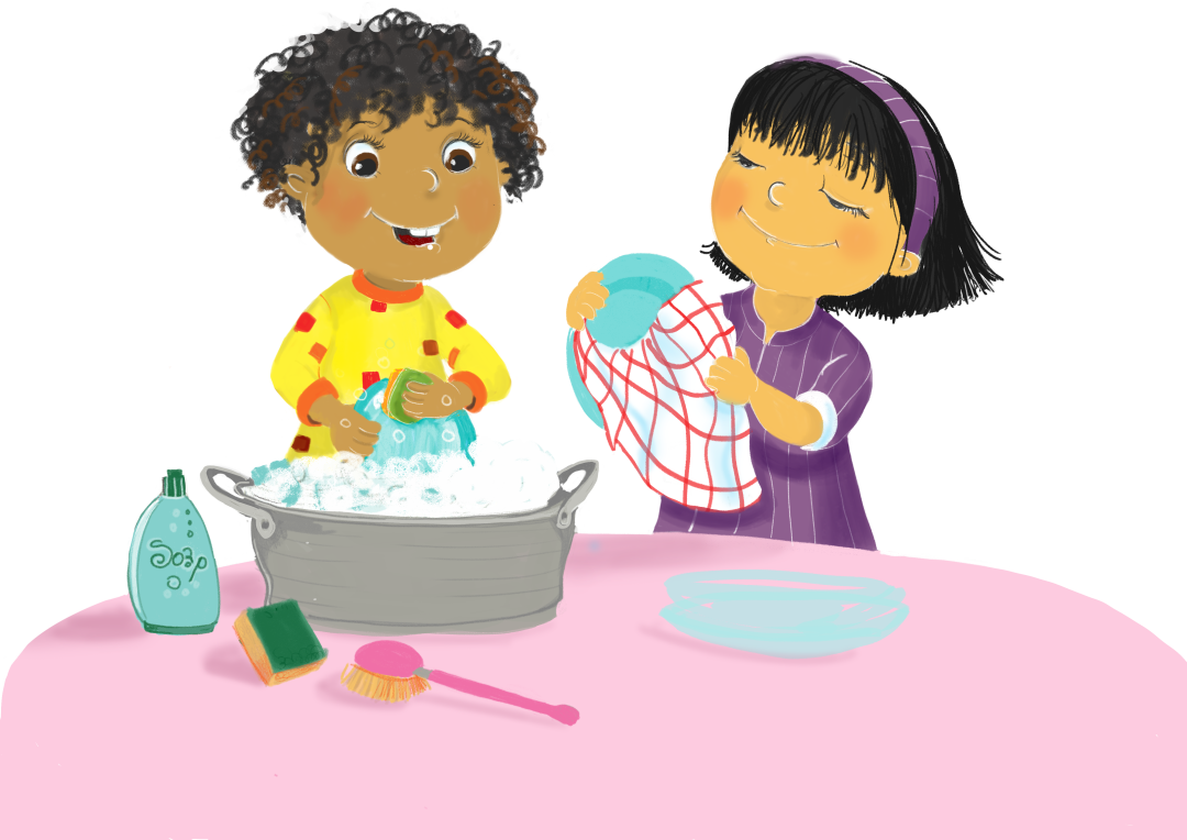 Kleuteruniversiteit – Illustratie bij spelscript koken